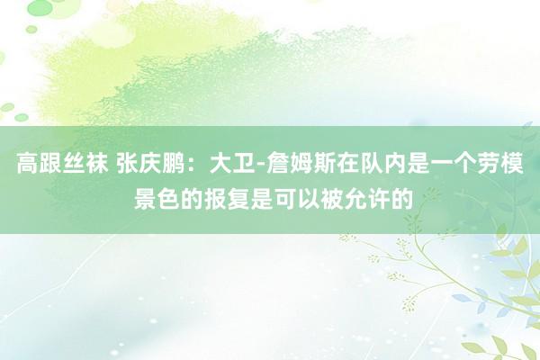 高跟丝袜 张庆鹏：大卫-詹姆斯在队内是一个劳模 景色的报复是可以被允许的